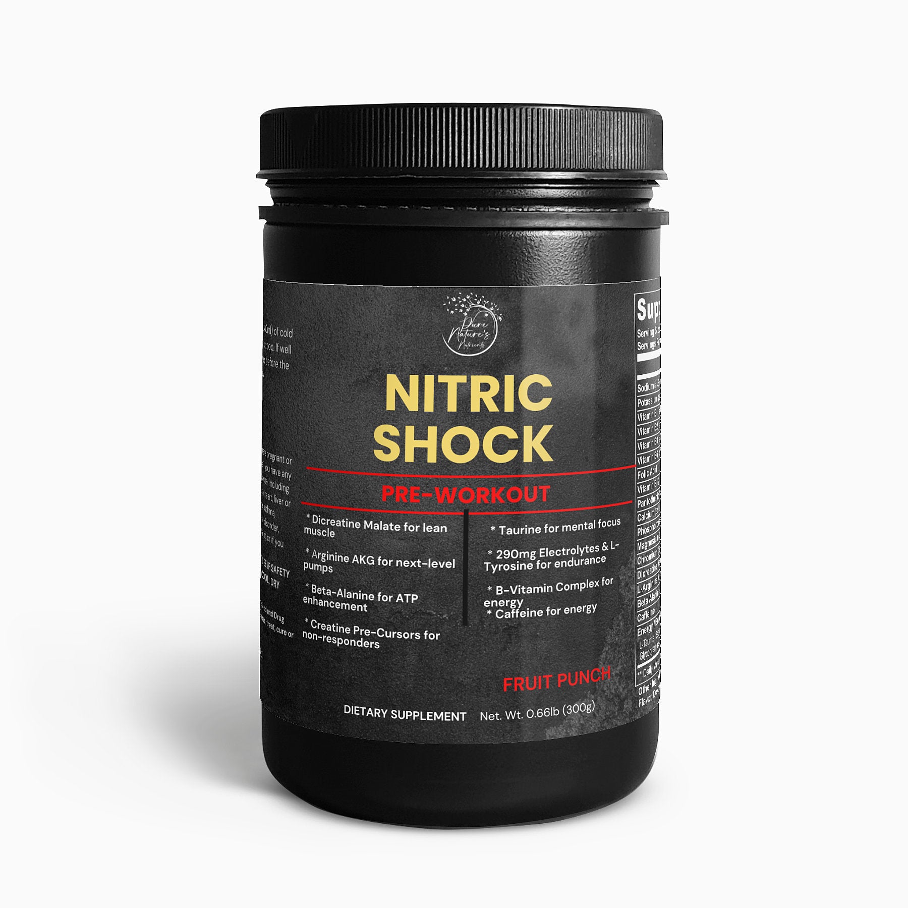 Nitric Shock Pre-Workout Powder (Fruit Punch)