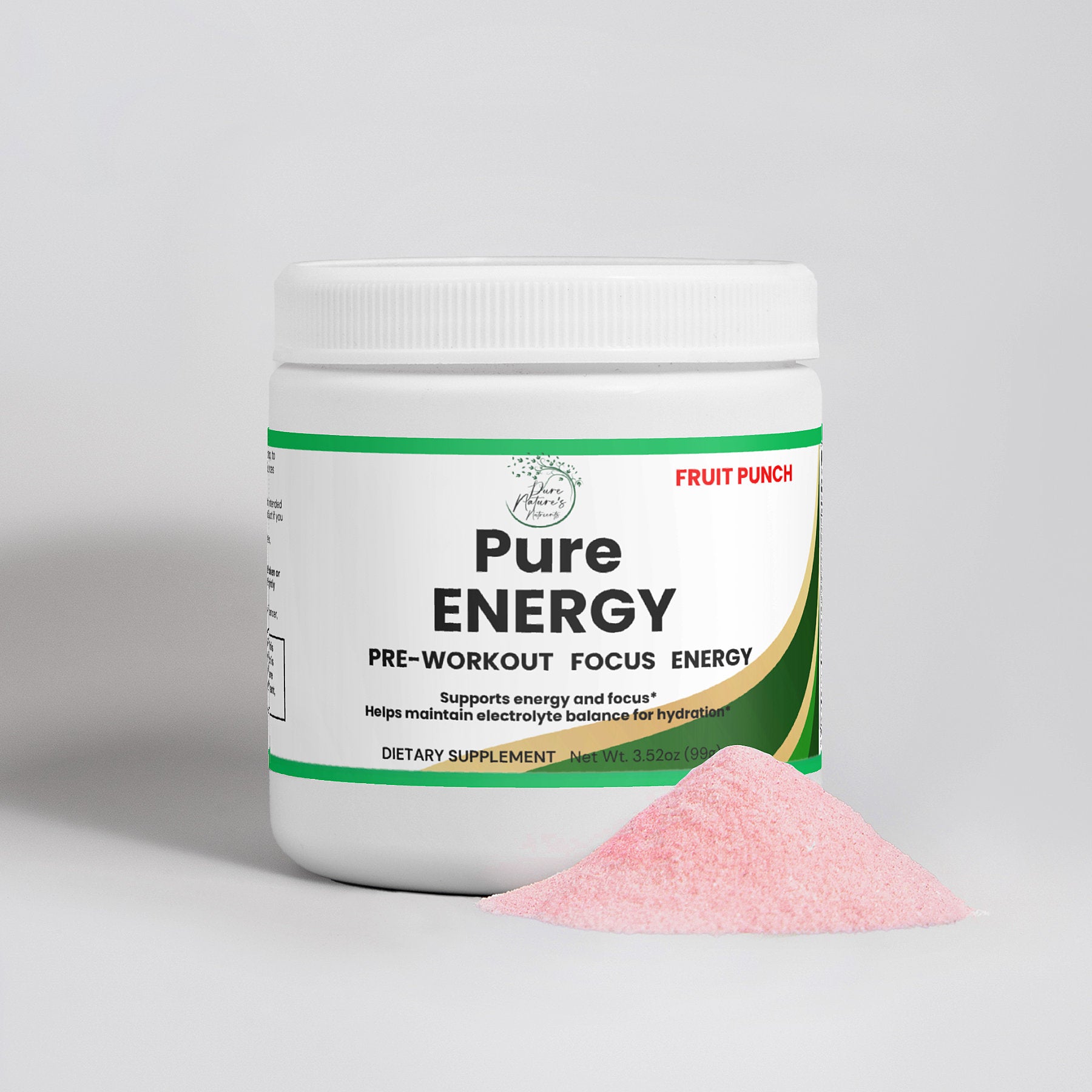 Pre-workout Pure Energy Powder (Fruit Punch)