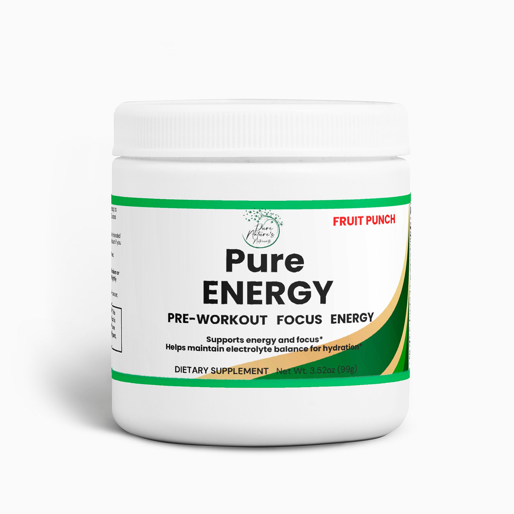 Pre-workout Pure Energy Powder (Fruit Punch)